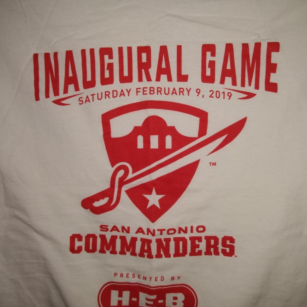 San Antonio Commanders football shirt.